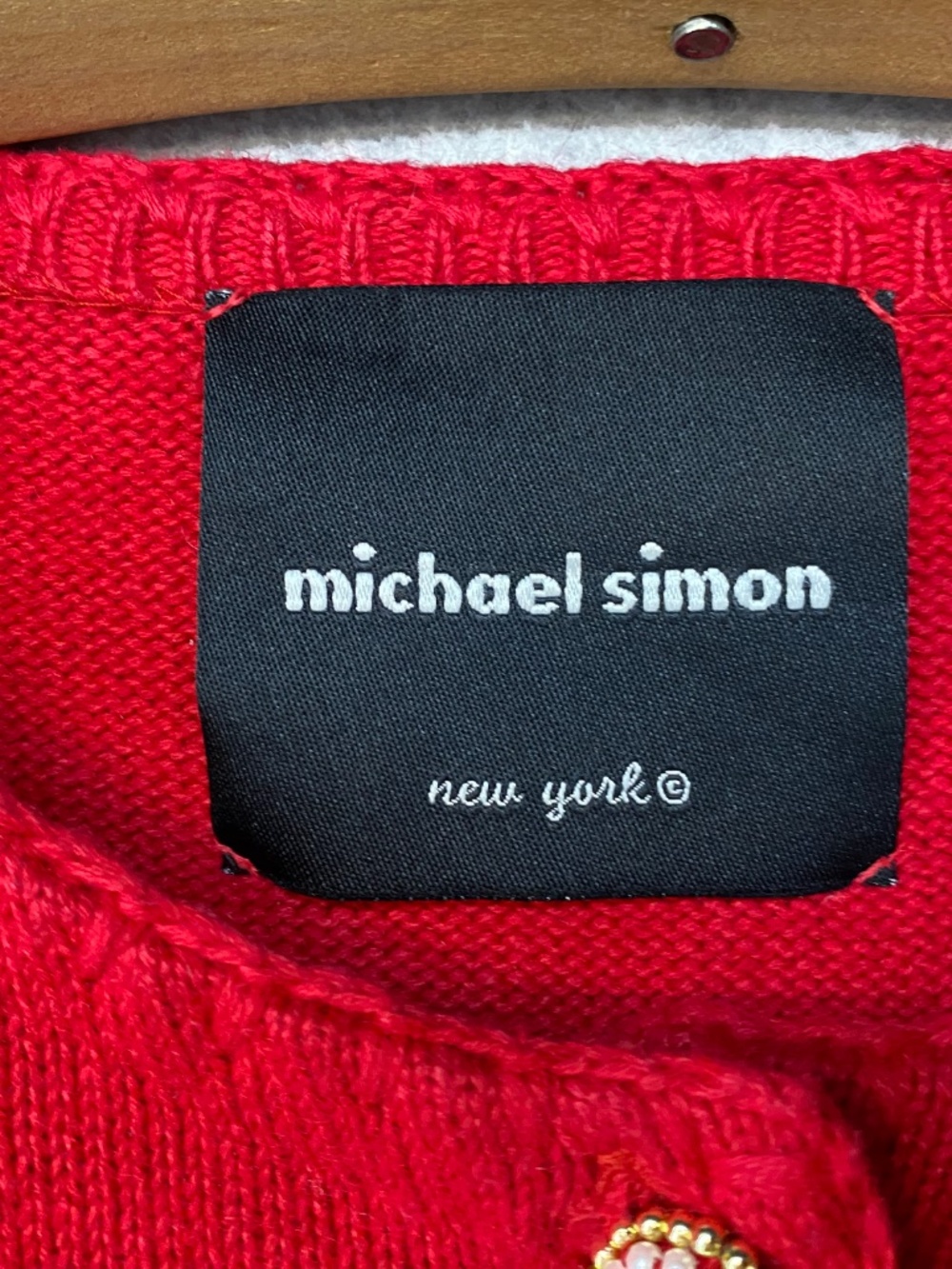NEW! Vintage Michael Simon Cardigan S • Carousel Animals • 1999 • Art To Wear - Picture 2 of 12